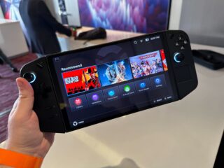 Holding the Lenovo Legion Go