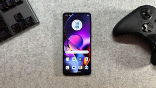 Moto G54 5G on a desk
